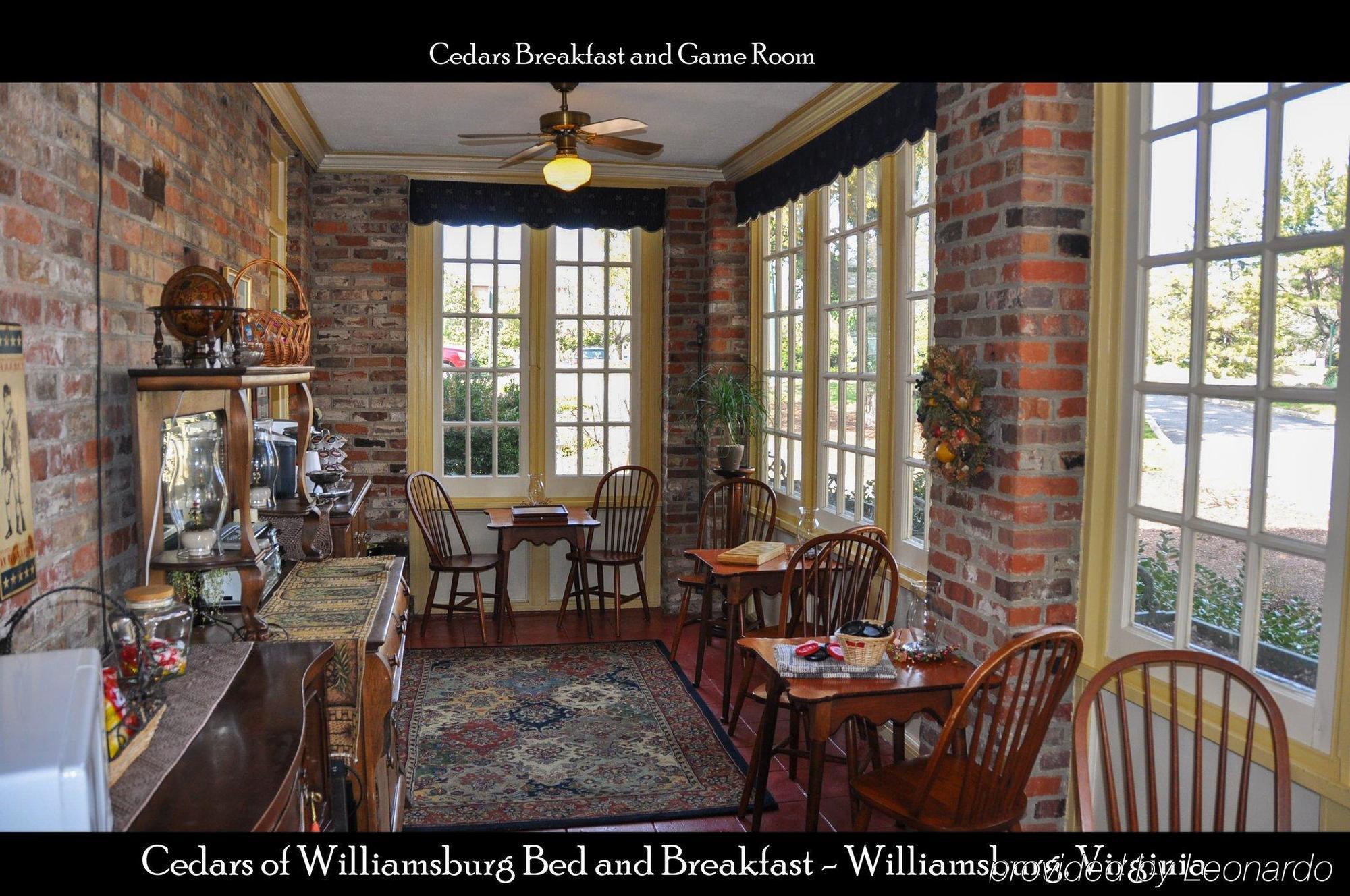 Cedars Of Williamsburg Bed & Breakfast Restaurant bilde